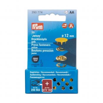 Prym 'Jersey' Druckknöpfe Gelb 390774